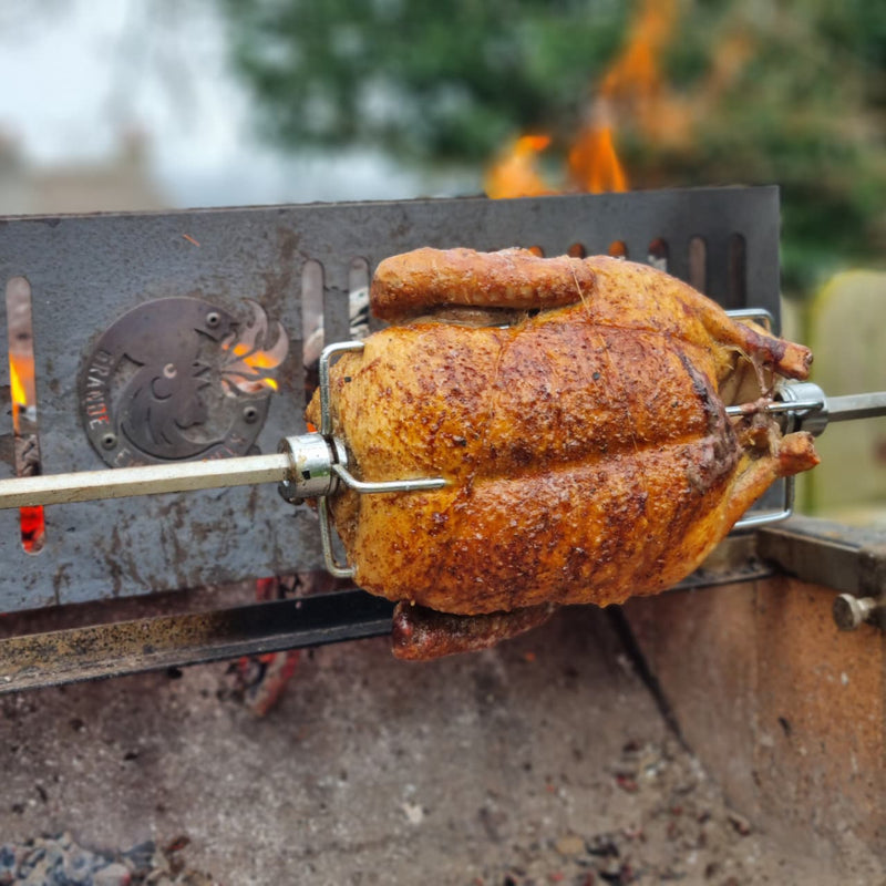 Rotisserie duck on the Ember Legacy